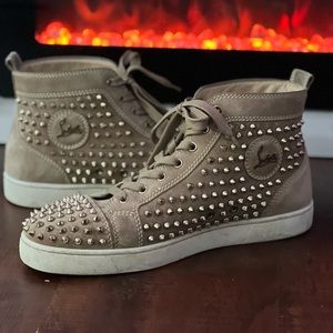 Louie Vuitton Red Bottoms — Tan